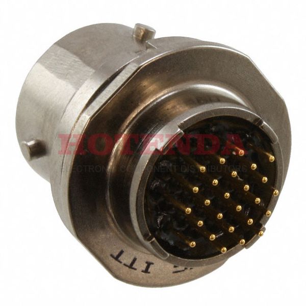 MKJ3C7F10-26BN - Receptacle, Male Pins Aluminum Alloy Panel Mount, Through Hole 26 Positions Solder Gold Electroless Nickel Bulk N (Normal) Bayonet Lock