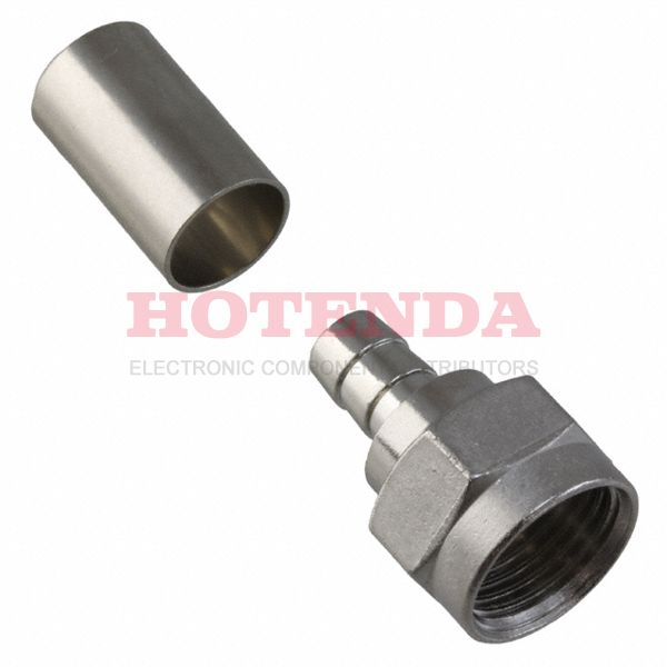 25-7020 - Plug, Male Pin Threaded 75Ohm Bulk F Type 1 Port