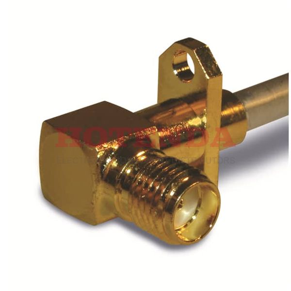 132324 - Jack, Female Socket Threaded 50Ohm SMA Solder 1 Port Polytetrafluoroethylene (PTFE) -65°C~165°C