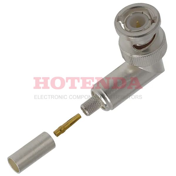 225973-4 - Plug, Male Pin Bayonet Lock 50Ohm Bulk BNC Crimp 1 Port Polytetrafluoroethylene (PTFE) -55°C~85°C