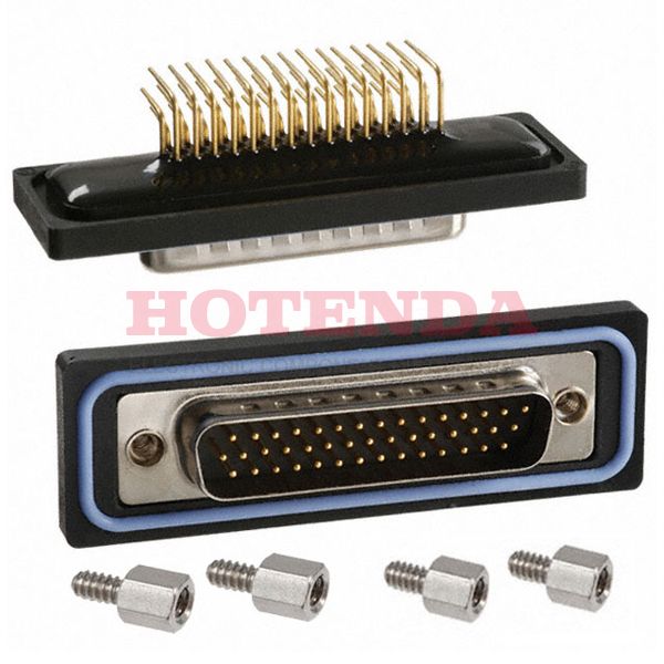 A-HDS 44 AA-WP - CONN DSUB HD PLUG 44POS R/A SLDR