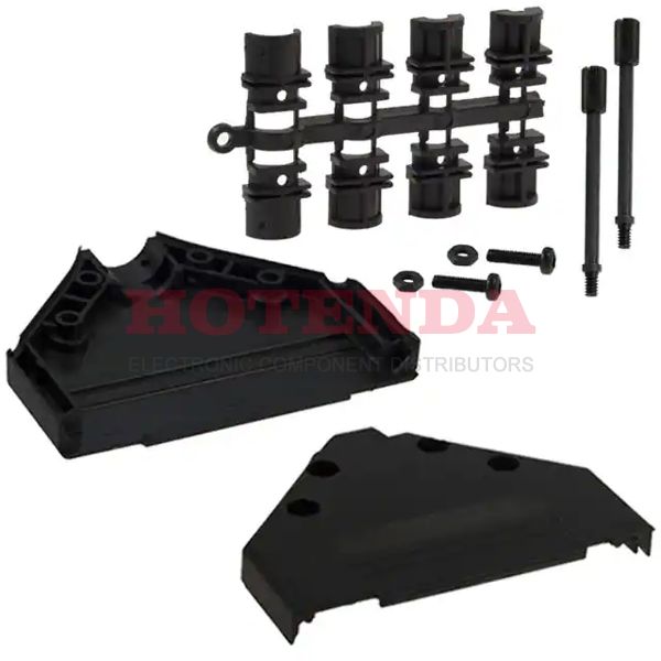 970-037-010-011 - CONN BACKSHELL 37POS 180DEG BLK