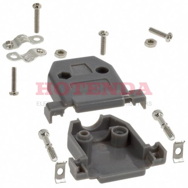 977-015-010-031 - CONN BACKSHELL 15POS 180DEG GRAY