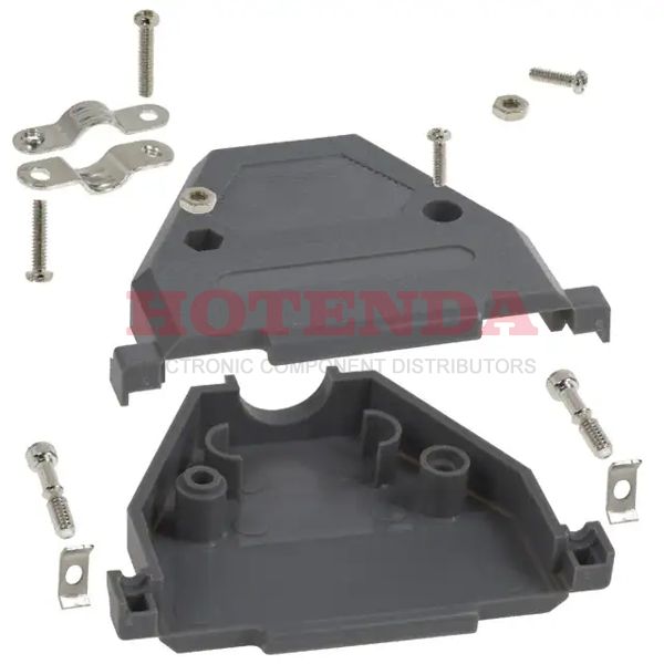 977-037-010-031 - CONN BACKSHELL 37POS 180DEG GRAY