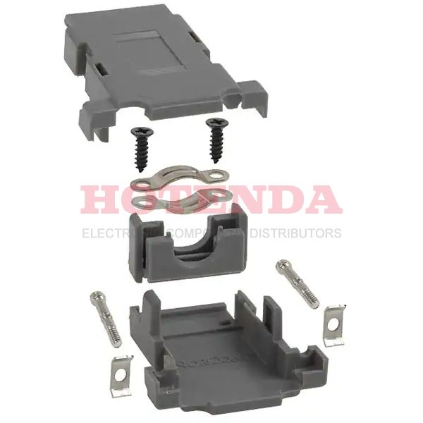 983-015-010-031 - CONN BACKSHELL 15POS 180DEG GRAY