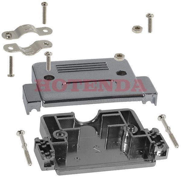 977-050-020-121 - CONN BACKSHELL 50POS 180DEG SHLD