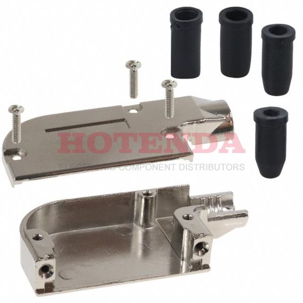 981-025-030-121 - CONN BACKSHELL DB25 R/A SHIELDED