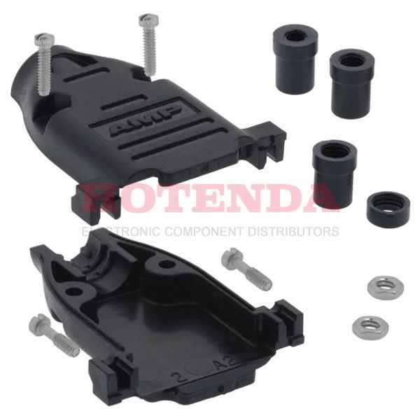 748678-2 - CONN BACKSHELL DB15 PLASTIC BLCK