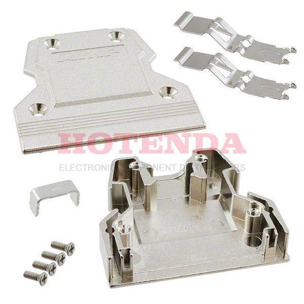 749889-3 - CONN BACKSHELL 50POS 180DEG SHLD