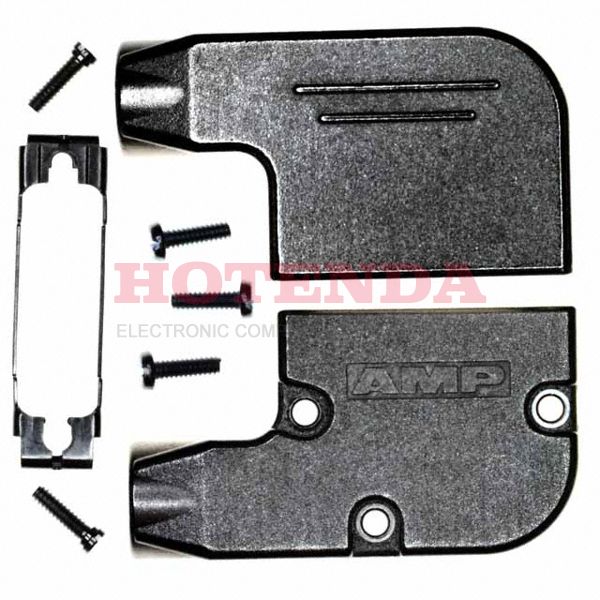 745652-4 - CONN BACKSHELL 15POS 90DEG SHLD