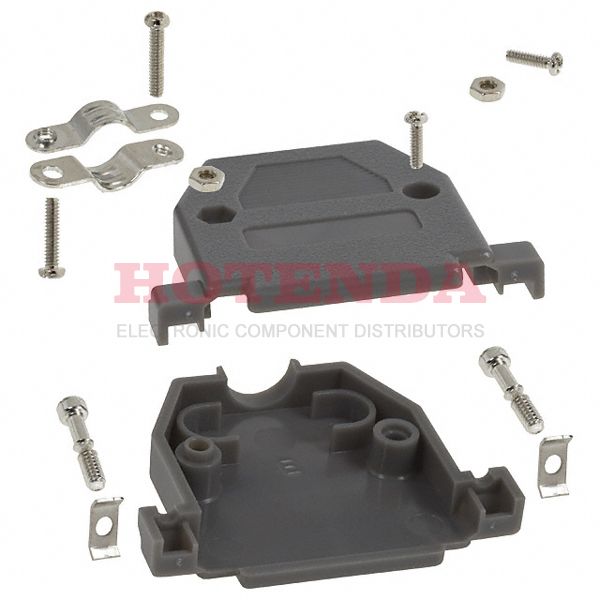 977-025-010-031 - CONN BACKSHELL 25POS 180DEG GRAY