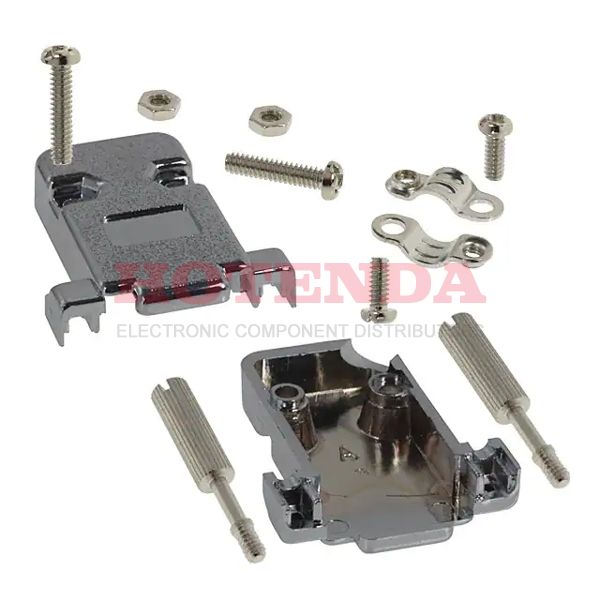 993-009-020-121 - BACKSHELL DB9 45DEG MET PLASTIC
