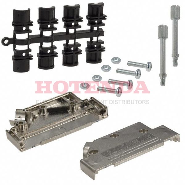971-037-020-121 - BACKSHELL DB37 MET PLASTIC 45DEG