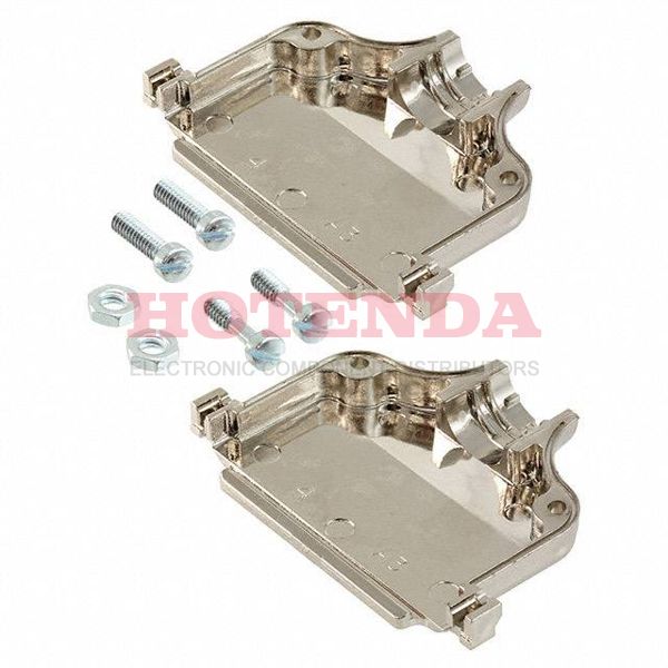 747100-3 - CONN BACKSHELL 37POS 180DEG SHLD