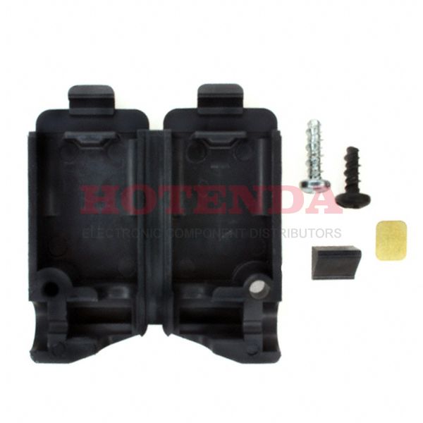 205729-1 - CONN BACKSHELL 9P 45/180DEG BLK