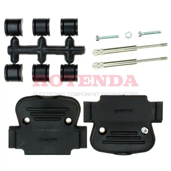 5745121-2 - CONN BACKSHELL 25POS 180DEG BLK