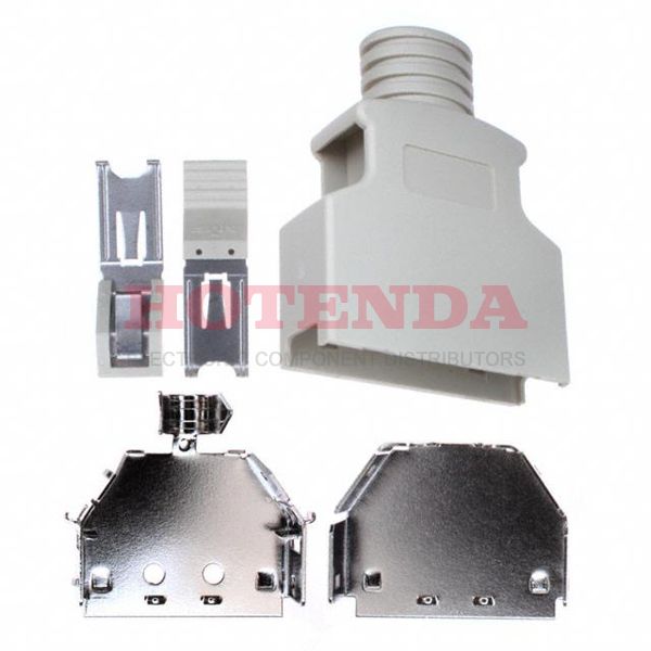 176793-4 - CONN BACKSHELL 26POS 180DEG SHLD