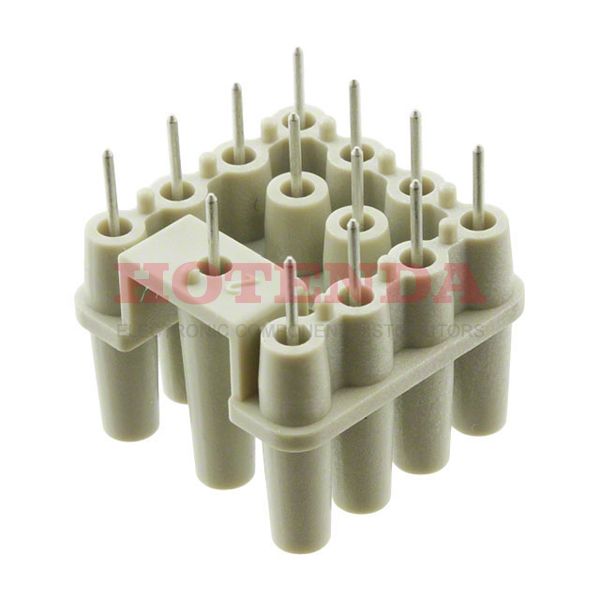 09120129901 - Conn Rectangular Adapter M/F 13 Pos 4.5Mm Solder St Thru-Hole 13 Terminal 1 Port