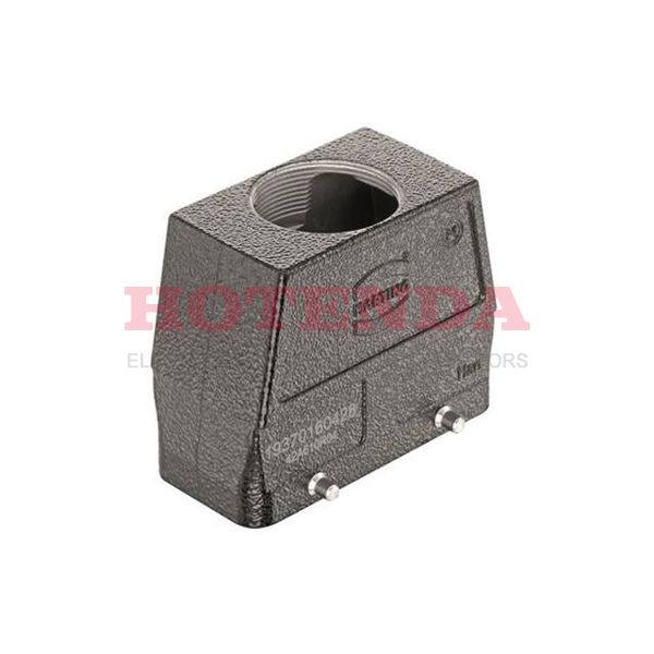 19370160428 - Heavy Duty Power Connectors HAN M HOOD TOP ENTRY HC 4 PEGS M32