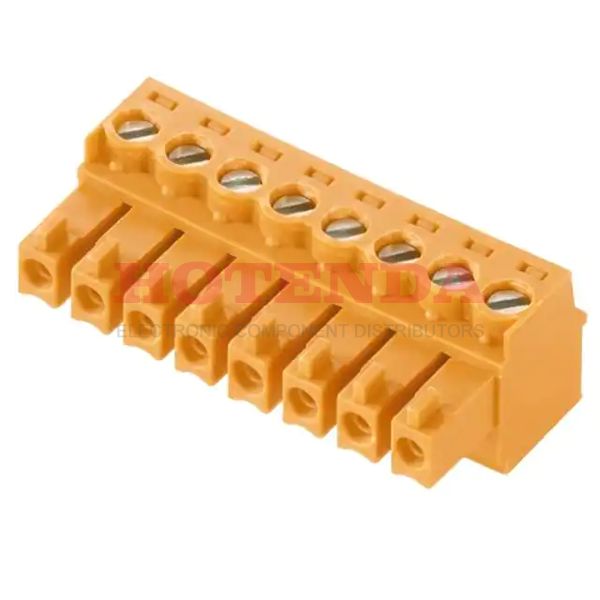 1871380000 - Conn Terminal Block F 9 POS 3.81mm Screw RA Cable Mount 10A Box