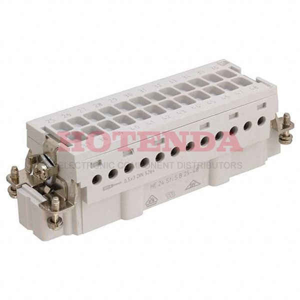 1-1103640-9 - Conn Rectangular PIN 24Signal/1Ground POS Crimp ST Cable Mount Box