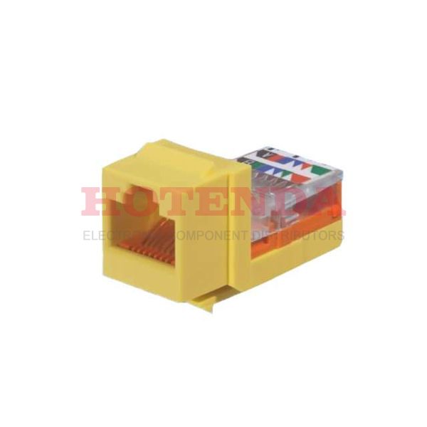 NK5E88MYLY - Conn Modular Jack F 8 POS ST Cable Mount 8 Terminal 1 Port Cat 5e