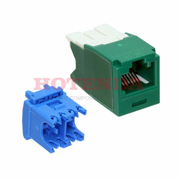 CJK6X88TGGR - KEYED CATEGORY 6A RJ45 10 GB/S 8-POSITION 8-WIRE UNIVERSAL MODULE