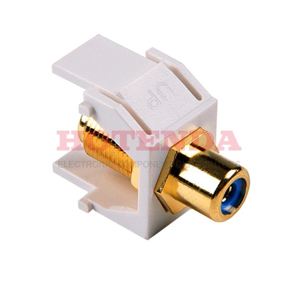 RCAFINSERTBL-W - INSERT RCA JACK TO F TYPE JACK