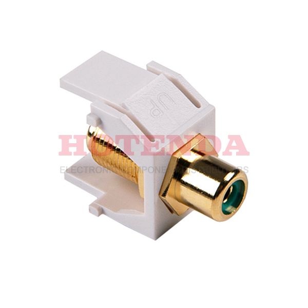 RCAFINSERTG-W - INSERT RCA JACK TO F TYPE JACK