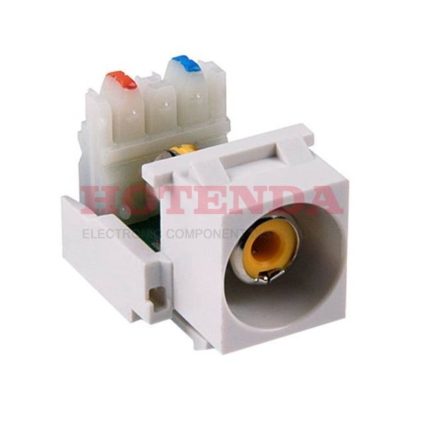 RCAY110-W - INSERT RCA JACK TO IDC CONN