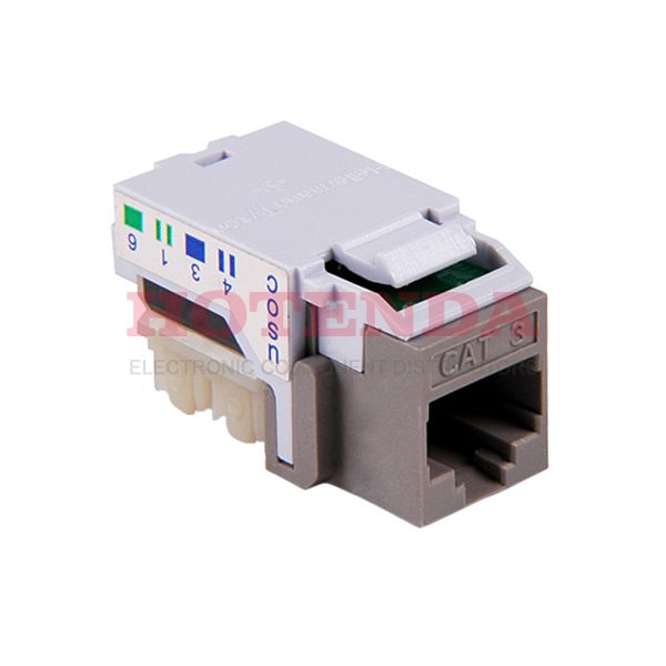 RJ11FC3-GRY - INSERT 6P6C JACK TO IDC CONN