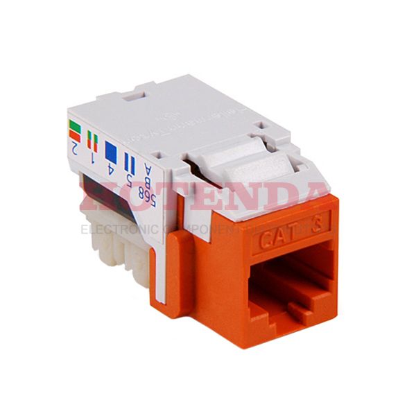 RJ11FC3-ORN - INSERT 6P6C JACK TO IDC CONN