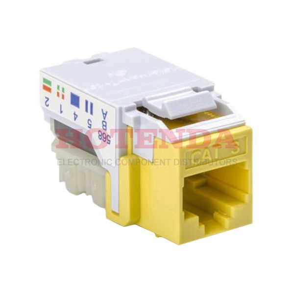 RJ45FC3-YEL - INSERT RJ45 JACK TO IDC CONN
