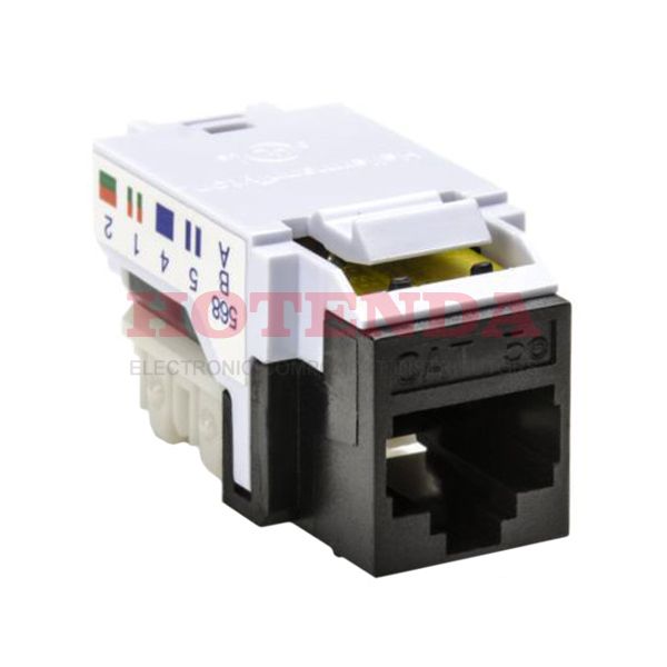 RJ45FC5E-BLK - INSERT RJ45 JACK TO IDC CONN