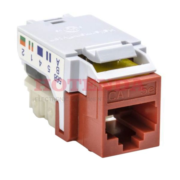 RJ45FC5EB-RED - INSERT RJ45 JACK TO IDC 50/BX