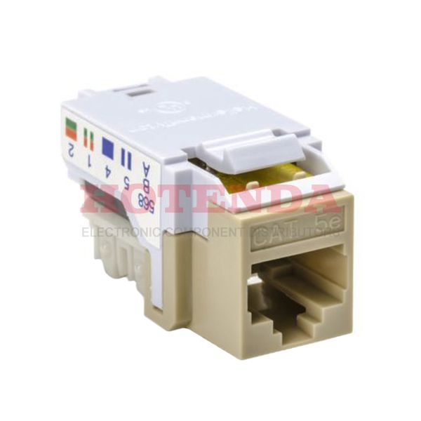 RJ45FC5E-I - TELECOM,CAT 5E KEYSTONE JACK - IVORY