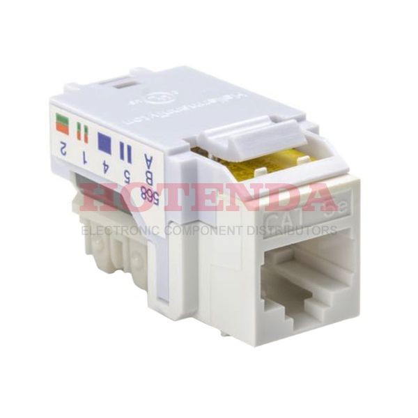 RJ45FC5E-W - TELECOM,CAT 5E KEYSTONE JACK - WHITE