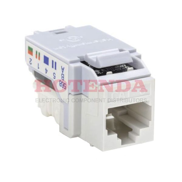RJ45FC6-W - TELECOM,CAT 6 KEYSTONE JACK - WHITE
