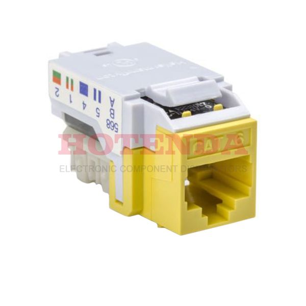 RJ45FC6-YEL - INSERT RJ45 JACK TO IDC CONN