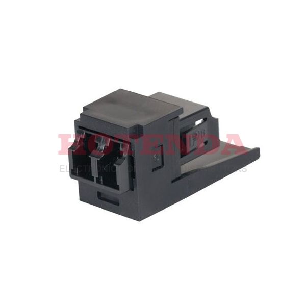CMDSBLLCBL - Modular Connectors / Ethernet Connectors DUPL LC SR/SR FIBRE ADAPTER BLACK W/MOD