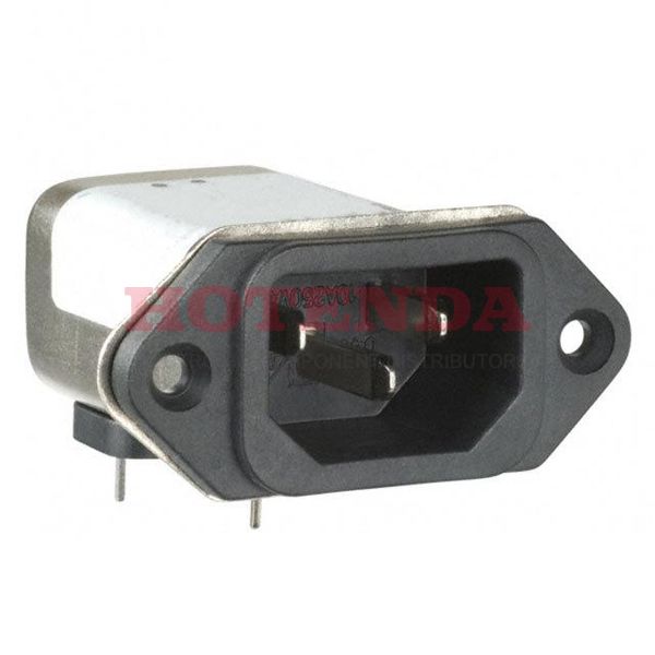 1-1609006-5 - Power Line Filter 50Hz/60Hz 10A 250VAC PC Pins Panel Mount/Flange Mount/Through Hole