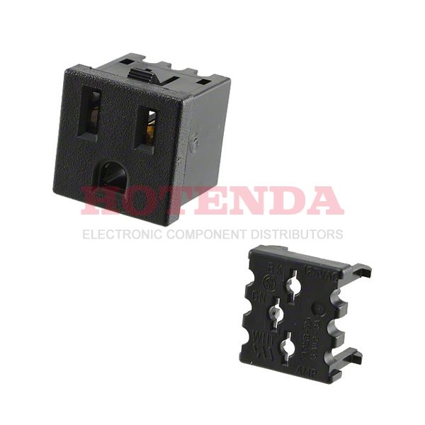 208697-2 - PWR ENT RCPT NEMA5-15 PANEL IDC