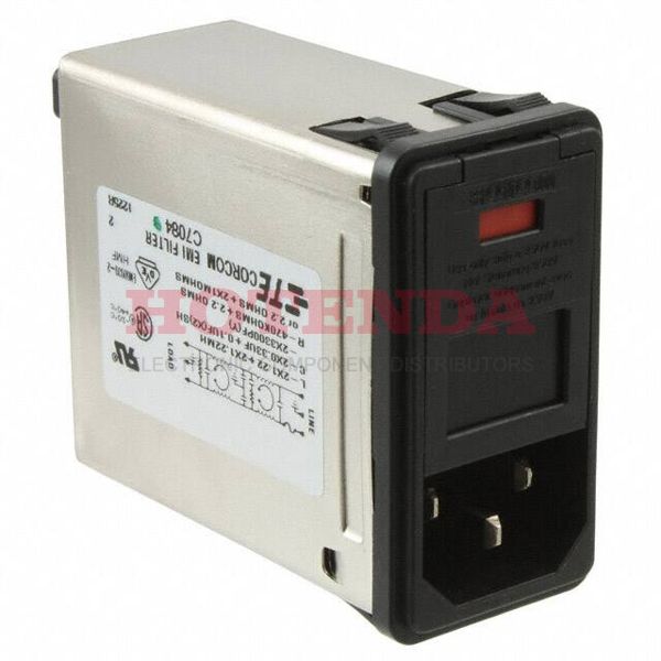 PS000SM6E - TE CONNECTIVITY / CORCOM PS000SM6E. CONNECTOR, POWER ENTRY, PLUG, 6A, 250VAC