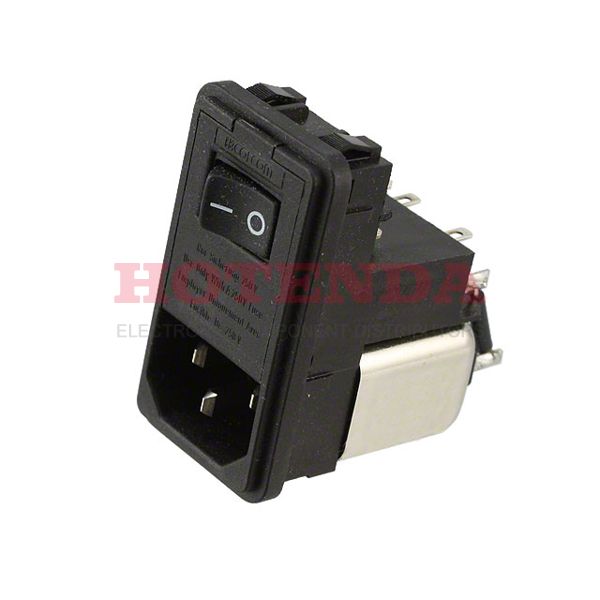 6EHL1SCM - AC Power Entry Modules 6A IEC-.110FSTON MED SNAP IN MOUNT METRIC