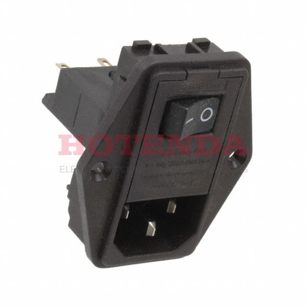 6EL1SM - AC Power Entry Modules 6A IEC - .110 FASTON UNFLTR/FLNG MNT MET