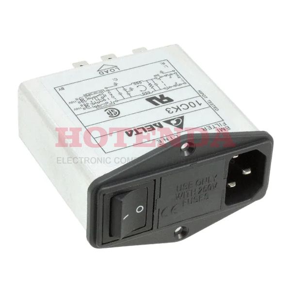 10CK3 - PWR ENT MOD RCPT IEC320-C14 PNL