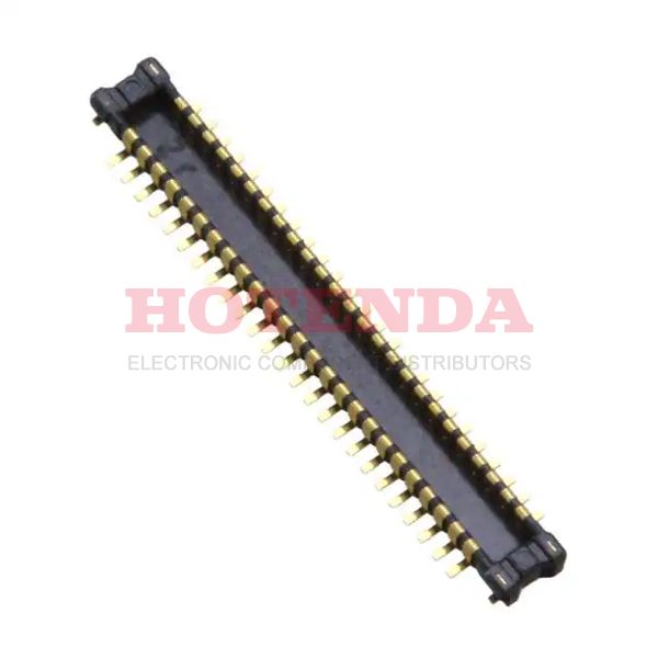 AXE650224 - Header, Outer Shroud Contacts Cut Tape (CT) 2 Rows 0.016 0.40mm Surface Mount 50 Positions A4S Gold COPPER ALLOY