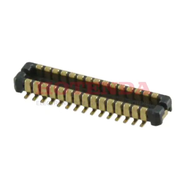 DF37B-30DP-0.4V(75) - Header, Outer Shroud Contacts Tape &amp; Reel (TR) 2 Rows 0.016 0.40mm Surface Mount 30 Positions DF37 Gold SMD/SMT Bronze