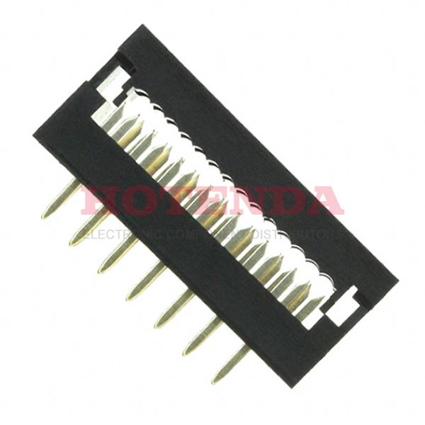 SIP110-PPPC-D07-ST-BK - CONN DIP HDR IDC 14POS 28AWG PCB