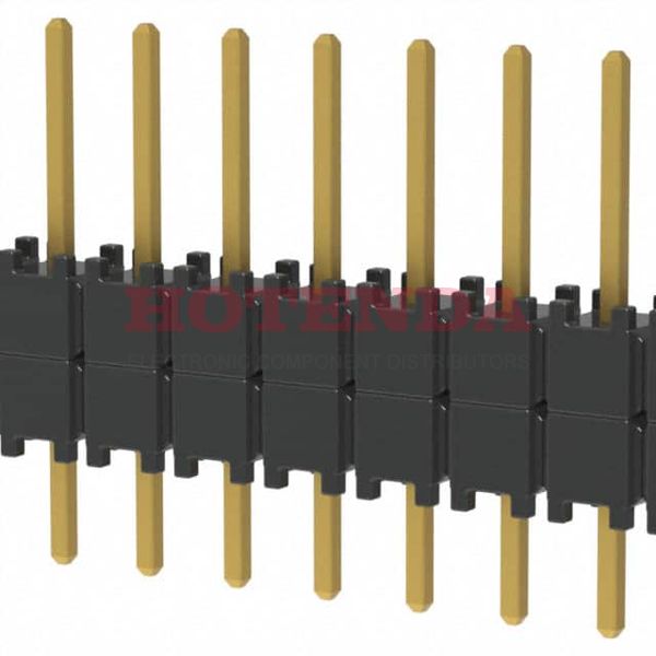 DW-36-08-G-S-200 - Flex Stack, DW Series 1 Rows Solder 0.100 2.54mm Bulk Through Hole 36 Positions Black